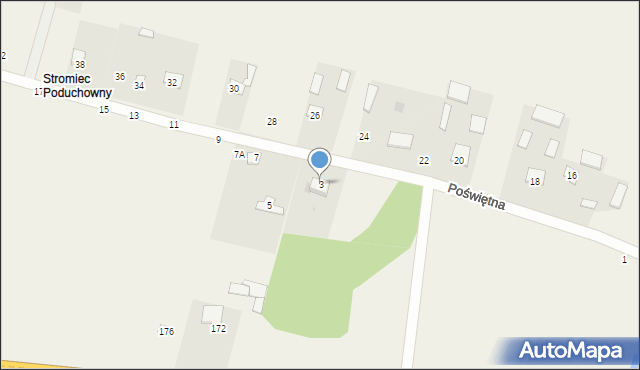 Stromiec, Poświętna, 3, mapa Stromiec