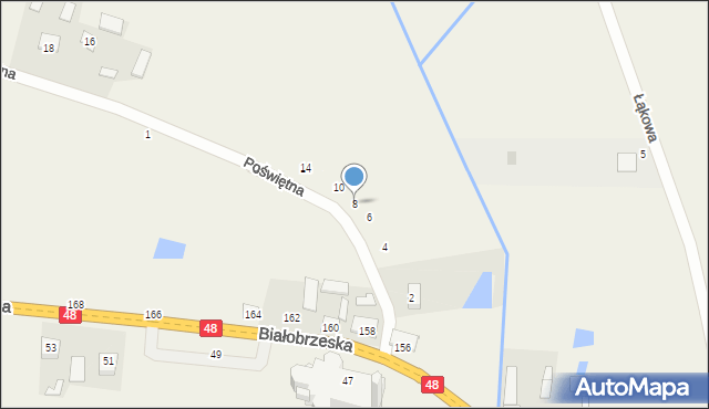 Stromiec, Poświętna, 8, mapa Stromiec