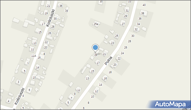 Strykowo, Polna, 19, mapa Strykowo