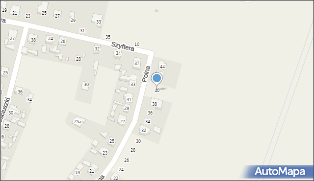 Strykowo, Polna, 40, mapa Strykowo