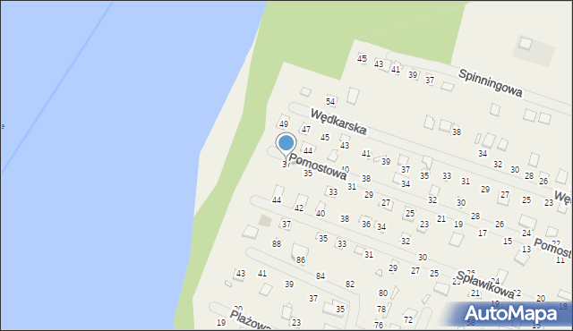 Strykowo, Pomostowa, 37, mapa Strykowo