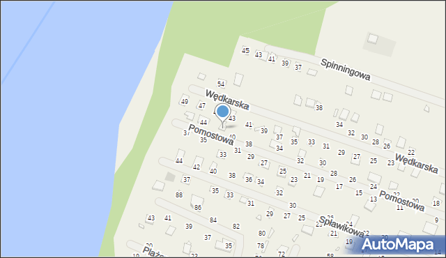 Strykowo, Pomostowa, 42, mapa Strykowo