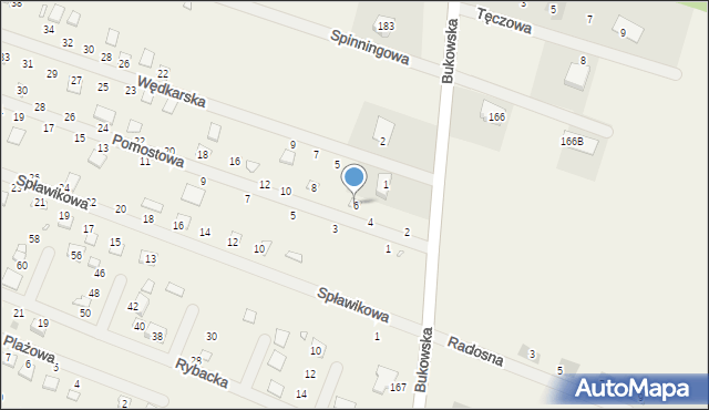 Strykowo, Pomostowa, 6, mapa Strykowo
