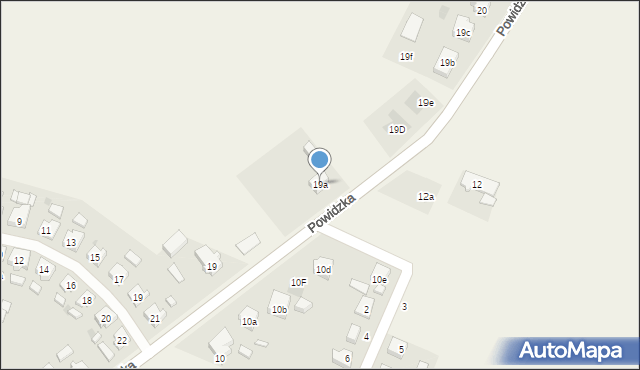 Strzałkowo, Powidzka, 19a, mapa Strzałkowo