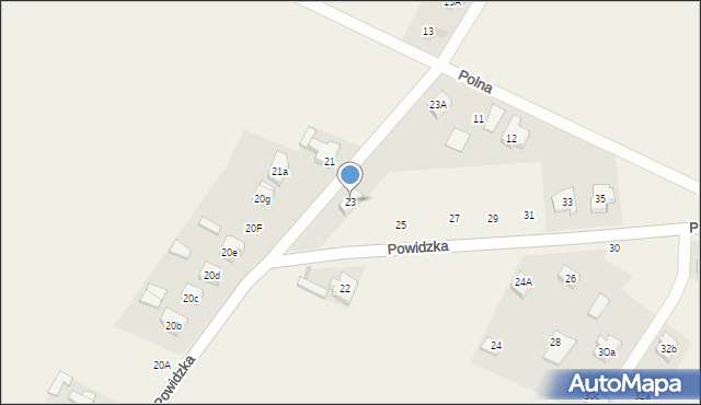 Strzałkowo, Powidzka, 23, mapa Strzałkowo