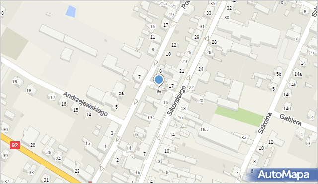 Strzałkowo, Powstańców Wielkopolskich, 6a, mapa Strzałkowo