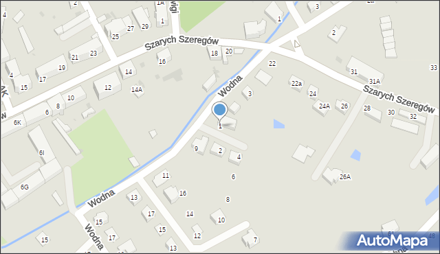 Strzegom, Potokowa, 1, mapa Strzegom