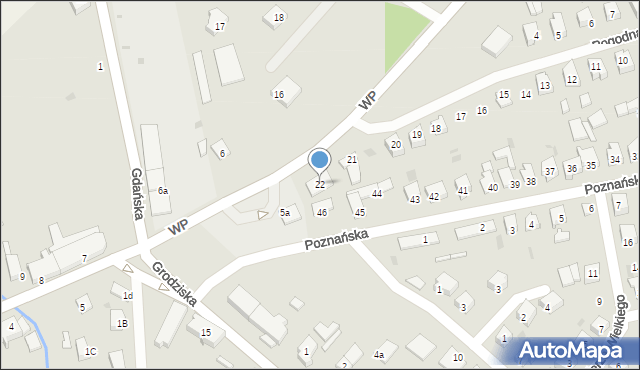 Strzelce Krajeńskie, Pogodna, 22, mapa Strzelce Krajeńskie
