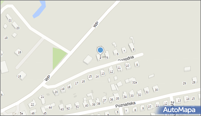 Strzelce Krajeńskie, Pogodna, 4, mapa Strzelce Krajeńskie