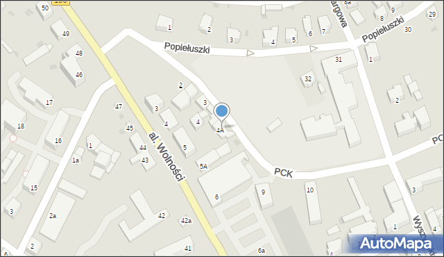 Strzelce Krajeńskie, Polskiego Czerwonego Krzyża, 5a, mapa Strzelce Krajeńskie