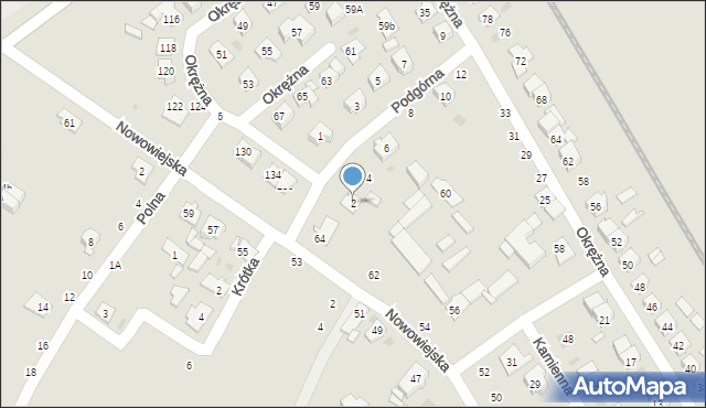 Strzelce Opolskie, Podgórna, 2, mapa Strzelce Opolskie