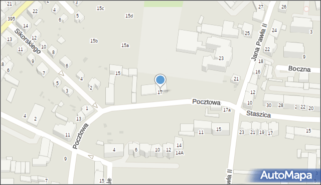 Strzelin, Pocztowa, 17, mapa Strzelin