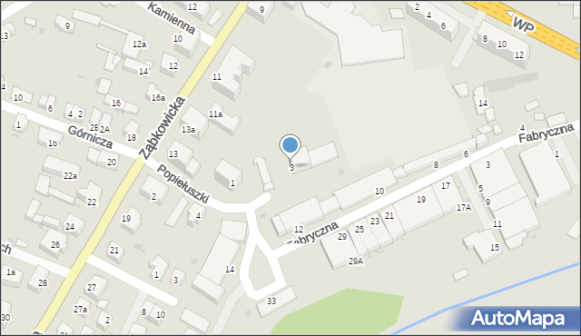 Strzelin, Popiełuszki Jerzego, bł. ks., 3, mapa Strzelin