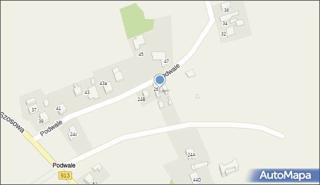 Strzyżowice, Podwale, 30, mapa Strzyżowice