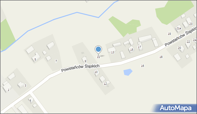 Studzionka, Powstańców Śląskich, 11, mapa Studzionka