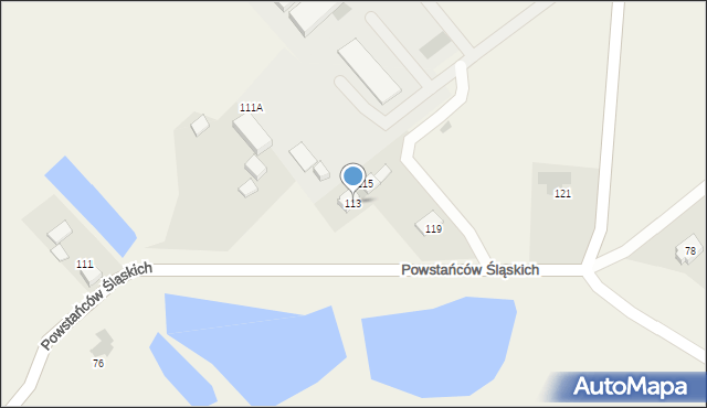 Studzionka, Powstańców Śląskich, 113, mapa Studzionka