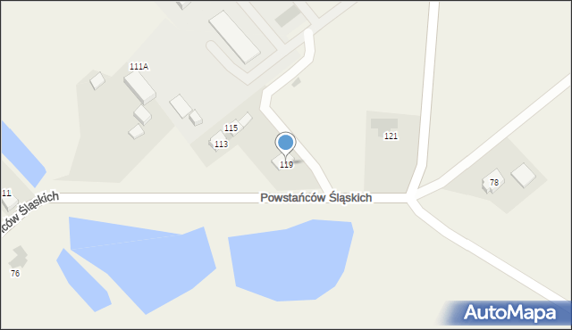 Studzionka, Powstańców Śląskich, 119, mapa Studzionka