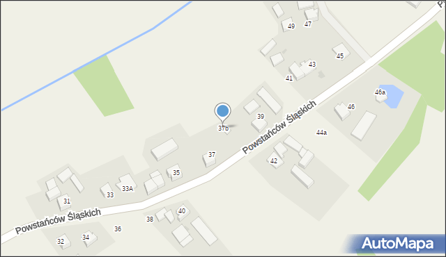 Studzionka, Powstańców Śląskich, 37b, mapa Studzionka