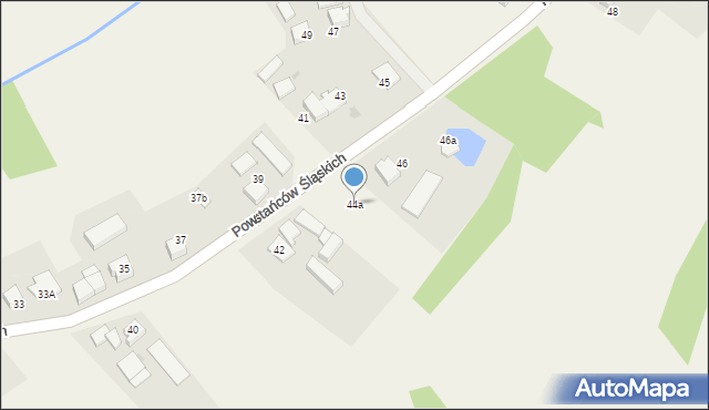 Studzionka, Powstańców Śląskich, 44a, mapa Studzionka