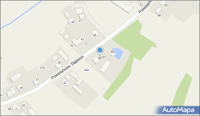 Studzionka, Powstańców Śląskich, 46, mapa Studzionka