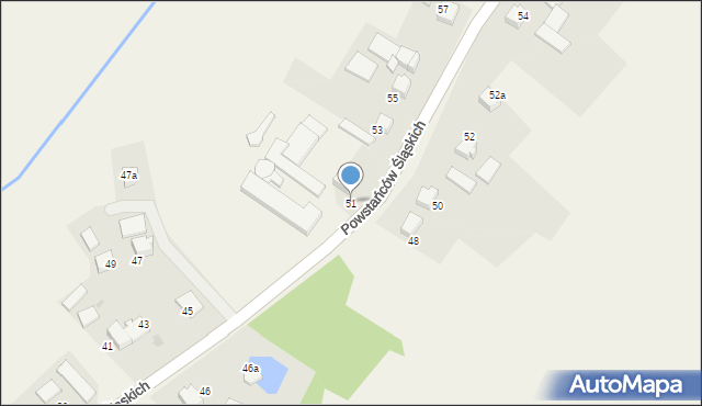 Studzionka, Powstańców Śląskich, 51, mapa Studzionka
