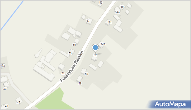 Studzionka, Powstańców Śląskich, 52, mapa Studzionka