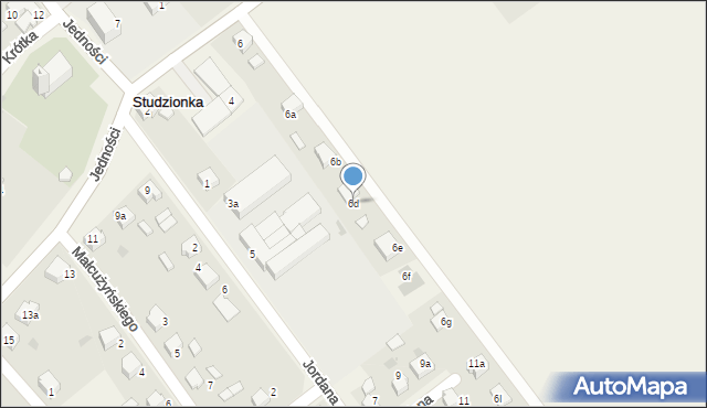 Studzionka, Powstańców Śląskich, 6d, mapa Studzionka