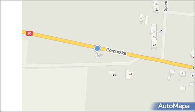 Suchań, Pomorska, 1A, mapa Suchań