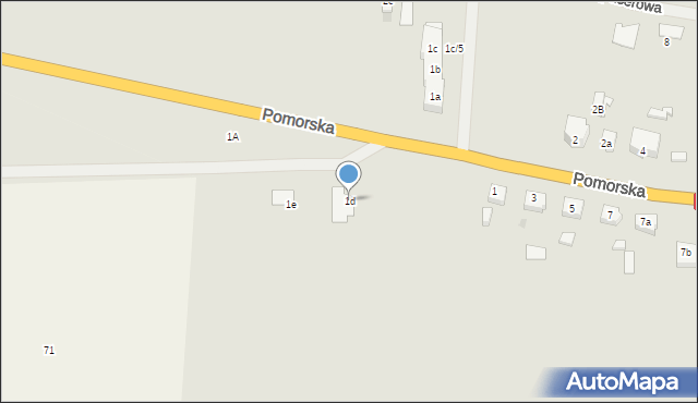 Suchań, Pomorska, 1d, mapa Suchań