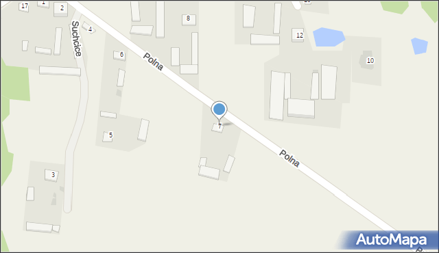 Suchcice, Polna, 7, mapa Suchcice