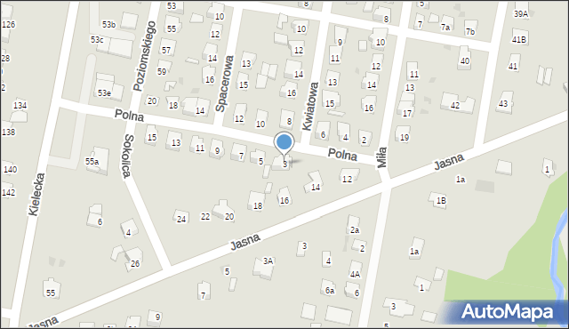 Suchedniów, Polna, 3, mapa Suchedniów