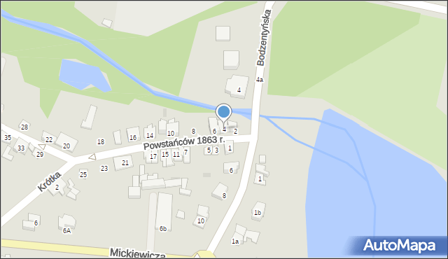 Suchedniów, Powstańców 1863 r., 4, mapa Suchedniów