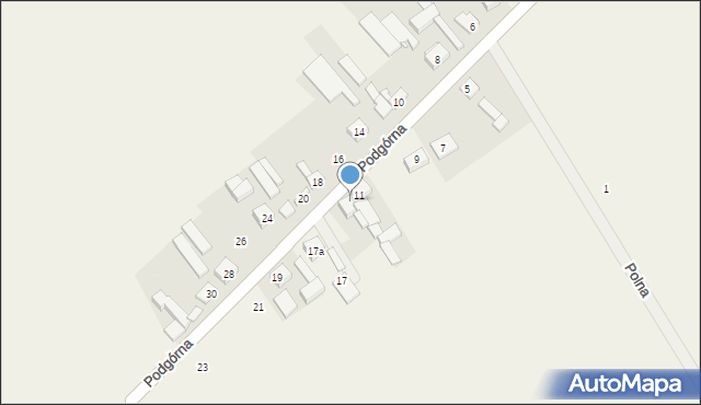 Suchorzew, Podgórna, 13, mapa Suchorzew