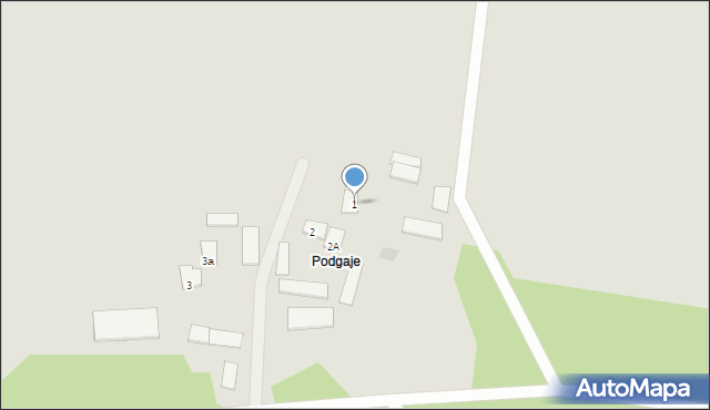 Suchowola, Podgaj, 1, mapa Suchowola