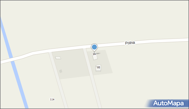 Suchy Dąb, Polna, 9A, mapa Suchy Dąb