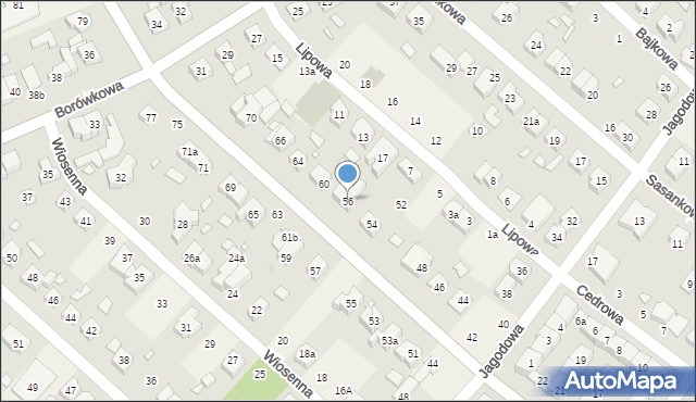 Suchy Las, Powstańców Wielkopolskich, 56, mapa Suchy Las