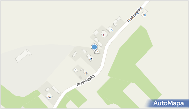 Suchynia, Podmiejska, 3, mapa Suchynia