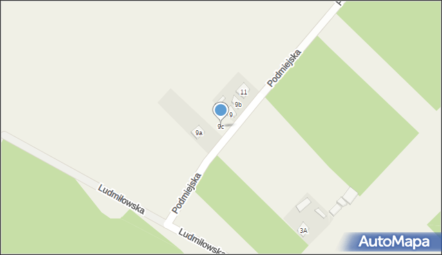 Suchynia, Podmiejska, 9c, mapa Suchynia