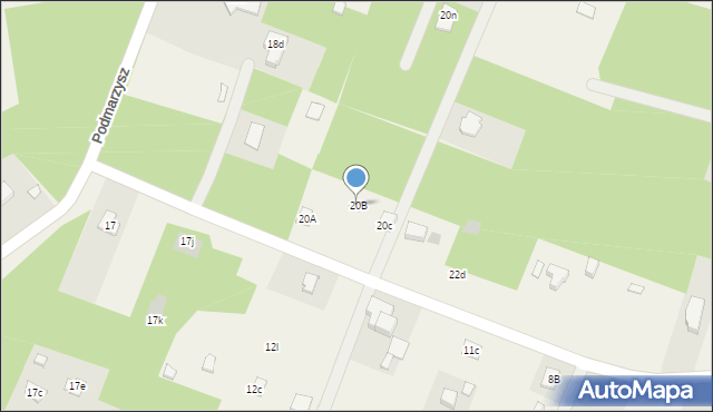 Suków, Podmarzysz, 20B, mapa Suków
