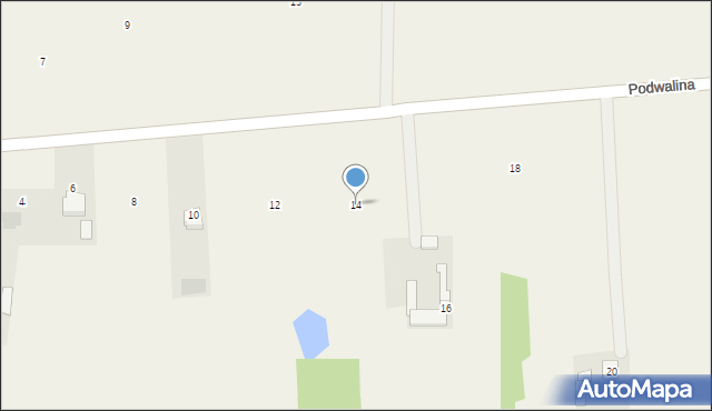 Sukowska Wola, Podwalina, 14, mapa Sukowska Wola