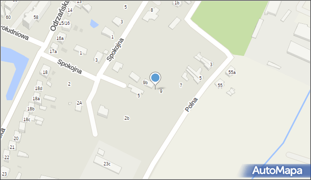 Sulechów, Polna, 9a, mapa Sulechów