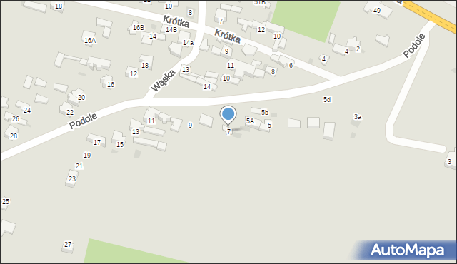 Sulejów, Podole, 7, mapa Sulejów