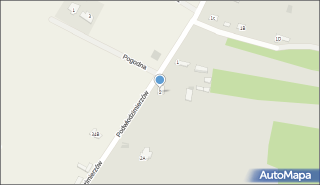 Sulejów, Podwłodzimierzów, 2, mapa Sulejów