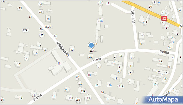 Sulejów, Polna, 4, mapa Sulejów