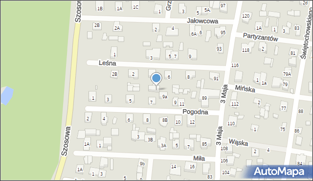 Sulejówek, Pogodna, 7a, mapa Sulejówek