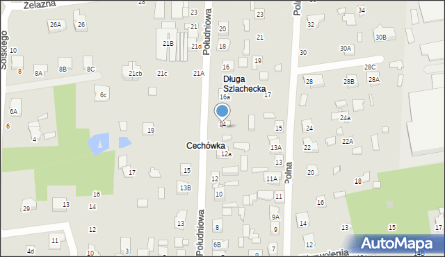 Sulejówek, Południowa, 14a, mapa Sulejówek