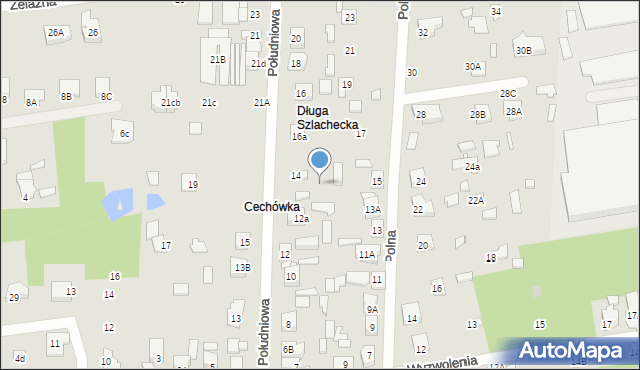 Sulejówek, Południowa, 14d, mapa Sulejówek