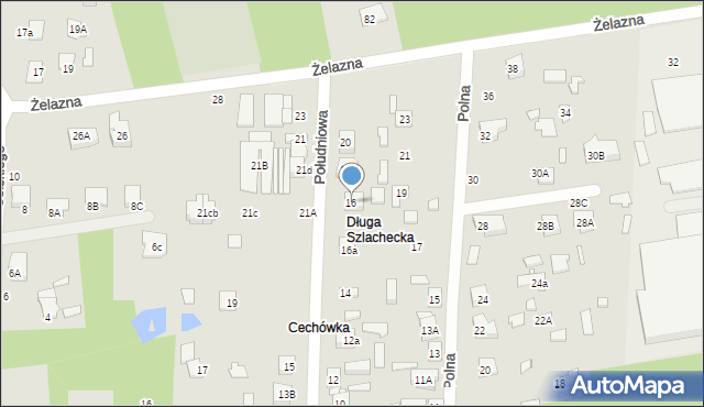 Sulejówek, Południowa, 16, mapa Sulejówek