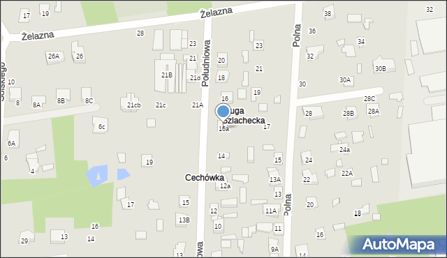 Sulejówek, Południowa, 16a, mapa Sulejówek