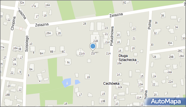 Sulejówek, Południowa, 21c, mapa Sulejówek